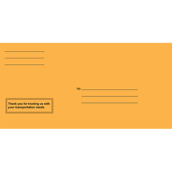 Asp LicensePlateEnvelopes Moist & Seal Preprinted, 13"X6 1/2", 100 Per Bx Pk 8312